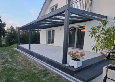 Model Merlot - system szklanych drzwi przesuwnych Zadaszenia4U